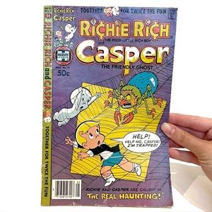 Vintage 1981 Richie Rich and Casper The Friendly Ghost Comic Book No 39 Feature